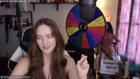 Snapshot of samanthahayesxoxo chatting on 02/24/25, 09:52 The Real Samantha Hayes haha online show from 02/24/25, 09:52