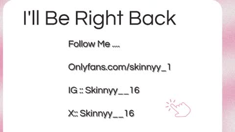 Skinnyy   online show from 07/16/26, 12:49