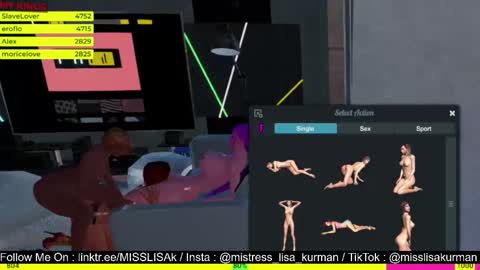 Snapshot of systaime chatting on 10/08/25, 06:27 MISTRESS LISA FIRST 3DXCHAT CAMGIRL 3dxchat anime gaming mistress domina online show from 10/08/25, 06:27