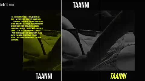 Snapshot of taanni_bc chatting on 02/24/25, 05:11 TAANNI online show from 02/24/25, 05:11