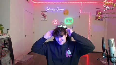 Snapshot of thejohnnystone chatting on 01/14/25, 01:15 Johnny Stone online show from 01/14/25, 01:15