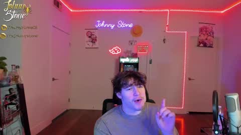 Snapshot of thejohnnystone chatting on 02/09/25, 01:11 Johnny Stone online show from 02/09/25, 01:11