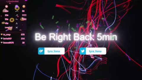 Snapshot of tyra_liana chatting on 03/11/25, 06:10 Tyra Liana online show from 03/11/25, 06:10