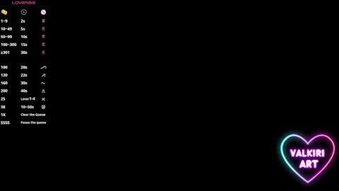 valkiriart online show from 02/14/25, 03:54