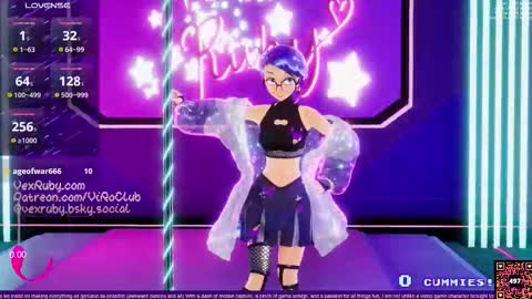 Snapshot of vexruby chatting on 02/08/26, 01:09 Vex Ruby online show from 02/08/26, 01:09