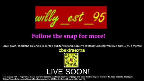 willy_est_95 online show from 01/10/26, 01:18