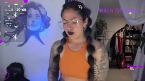 Snapshot of witchofhearts chatting on 07/04/26, 11:22 Luna Violeta A r t i s t online show from 07/04/26, 11:22