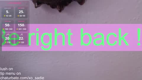 Snapshot of xo_sadie chatting on 02/09/25, 09:49 Xo Sadie online show from 02/09/25, 09:49