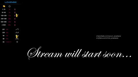 Anastasia online show from 03/10/25, 07:50
