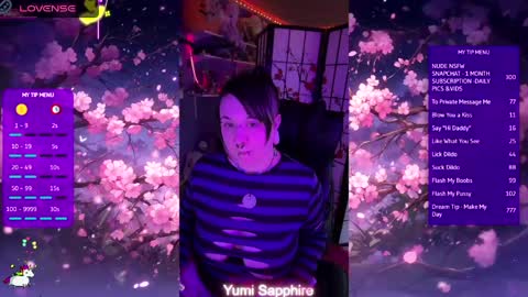 Yumi Sapphire online show from 04/22/26, 08:43