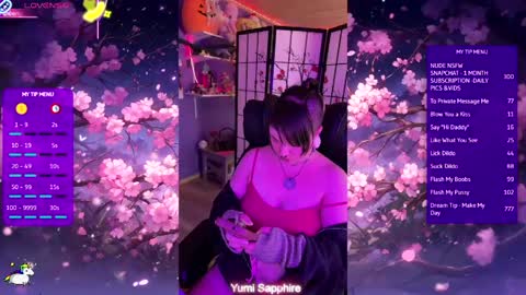 Yumi Sapphire online show from 04/27/26, 09:35