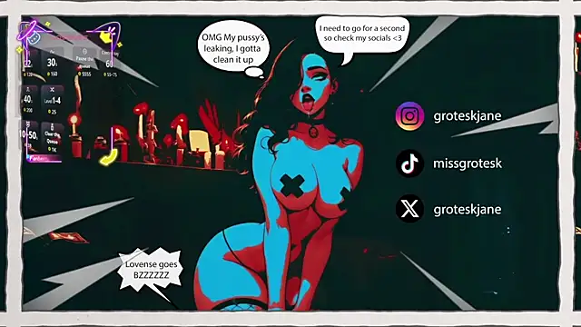 GroteskJane online show from 04/18/26, 02:54