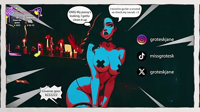 GroteskJane online show from 04/18/26, 09:59