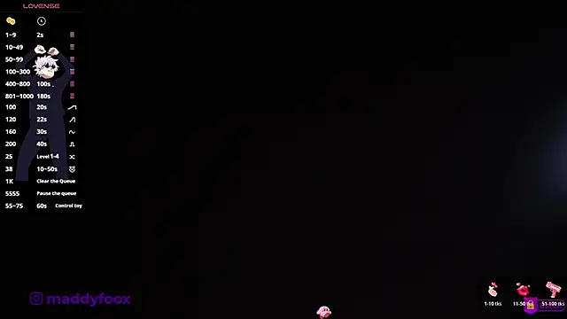 MaddyFooxx online show from 04/24/26, 10:56