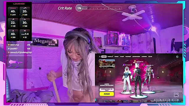 Snapshot of MegariaB chatting on 02/10/25, 07:15 MegariaB online show from 02/10/25, 07:15