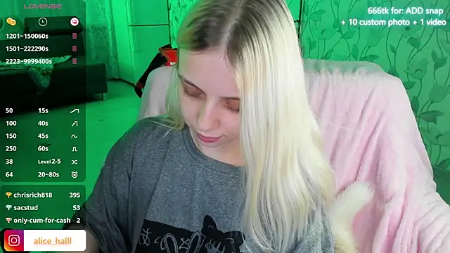 Alice Halle online show from 12/08/24, 07:11