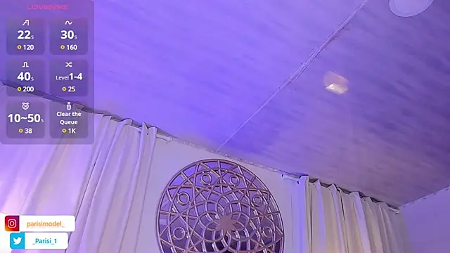 Snapshot of _PARISI_ chatting on 03/01/25, 12:50 PARISI online show from 03/01/25, 12:50