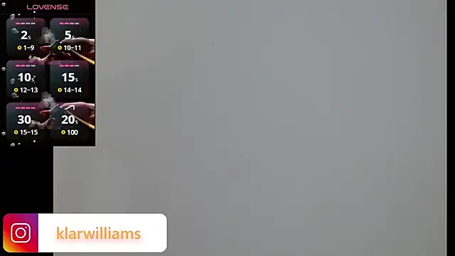 Snapshot of klarwillians chatting on 01/17/25, 02:39 klarwillians online show from 01/17/25, 02:39