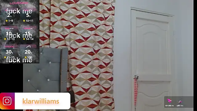 Snapshot of klarwillians chatting on 03/09/25, 08:21 klarwillians online show from 03/09/25, 08:21
