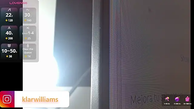 Snapshot of klarwillians chatting on 03/18/25, 03:09 klarwillians online show from 03/18/25, 03:09
