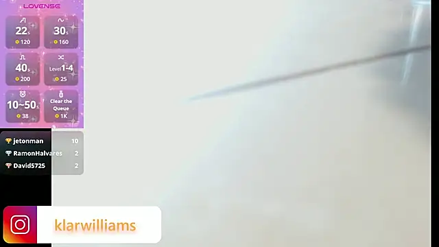 Snapshot of klarwillians chatting on 10/18/25, 06:37 klarwillians online show from 10/18/25, 06:37