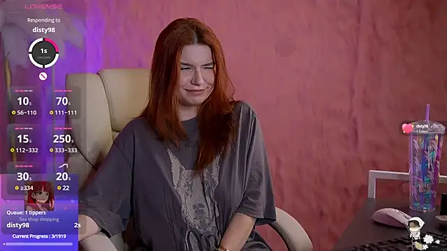 Snapshot of RedShinee chatting on 01/27/25, 05:04 RedShinee online show from 01/27/25, 05:04