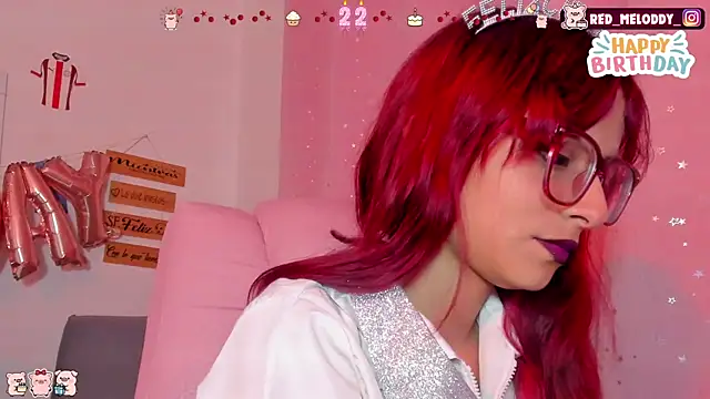 Snapshot of RedMeloddy chatting on 07/18/26, 10:24 RedMeloddy online show from 07/18/26, 10:24