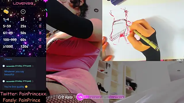 pain princee online show from 12/04/24, 06:17