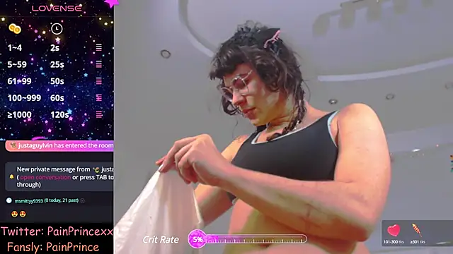 pain princee online show from 01/17/25, 03:32