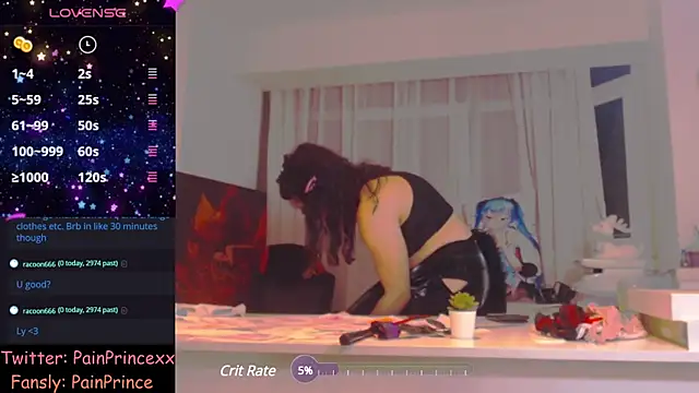 pain princee online show from 01/21/25, 05:41