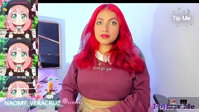 Snapshot of Naomy_veracruz_ chatting on 01/21/25, 01:32 Naomy veracruz online show from 01/21/25, 01:32