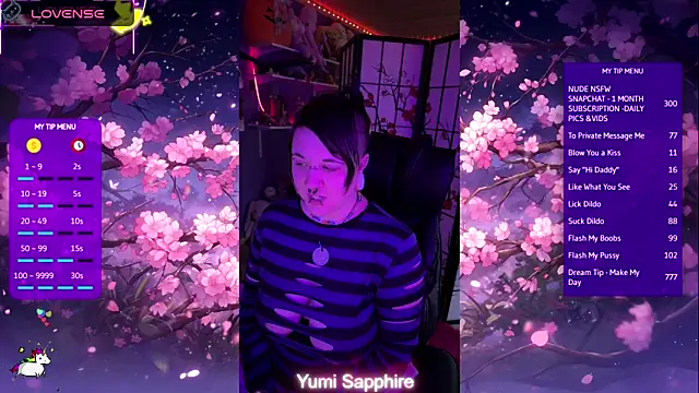 yumi sapphire online show from 04/22/26, 08:43