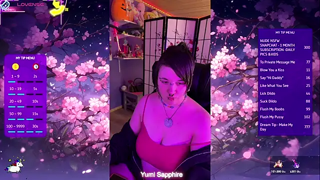 yumi sapphire online show from 04/27/26, 09:24