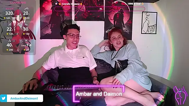 Ambar and daimon  online show from 09/12/25, 04:40