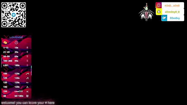 d3m0ny0 0 online show from 01/16/26, 04:55