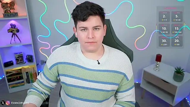 Snapshot of EvanCorvinx chatting on 02/22/26, 03:10 EvanCorvinx online show from 02/22/26, 03:10