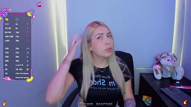 Megan sexrosse online show from 04/09/26, 07:08