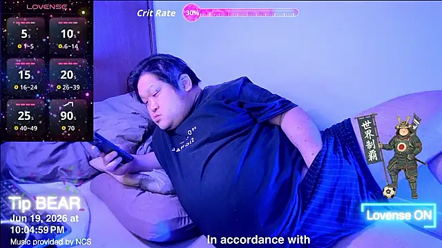 Snapshot of ChubbyBEAR039 chatting on 06/19/26, 01:04 ChubbyBEAR039 online show from 06/19/26, 01:04