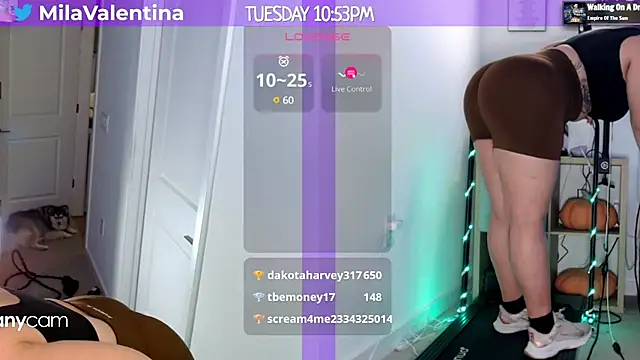 Snapshot of MilaValentina chatting on 01/29/25, 03:54 MilaValentina online show from 01/29/25, 03:54