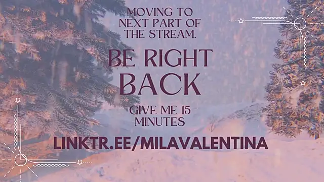 Snapshot of MilaValentina chatting on 02/01/25, 03:30 MilaValentina online show from 02/01/25, 03:30