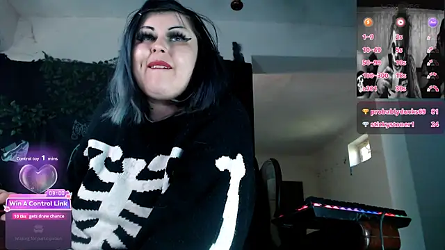 Snapshot of Psychobitch7 chatting on 04/27/26, 12:36 Psychobitch7 online show from 04/27/26, 12:36