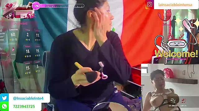 Snapshot of LaInsaciableIntensa chatting on 03/15/25, 07:48 LaInsaciableIntensa online show from 03/15/25, 07:48