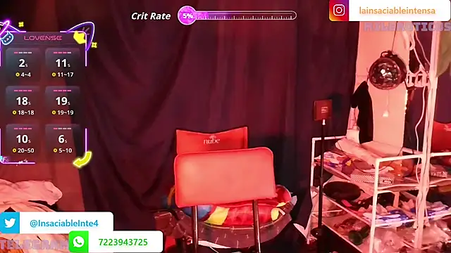 Snapshot of LaInsaciableIntensa chatting on 10/22/25, 02:45 LaInsaciableIntensa online show from 10/22/25, 02:45