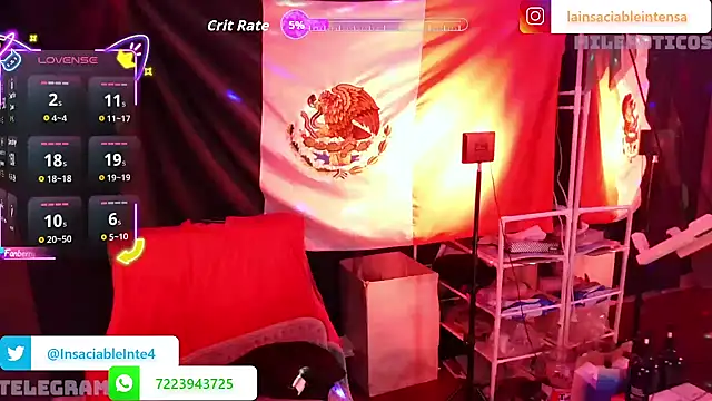 Snapshot of LaInsaciableIntensa chatting on 10/24/25, 02:08 LaInsaciableIntensa online show from 10/24/25, 02:08