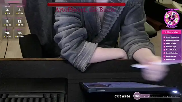 Snapshot of ArtofSweet chatting on 07/20/26, 07:05 ArtofSweet online show from 07/20/26, 07:05